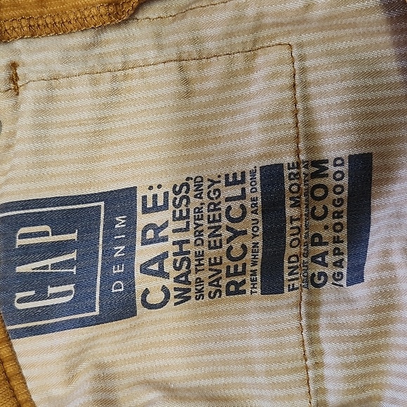 GAP Women's Cigarette High Rise Brown Orange Corduroy Pants 29/8R - Picture 9 of 10